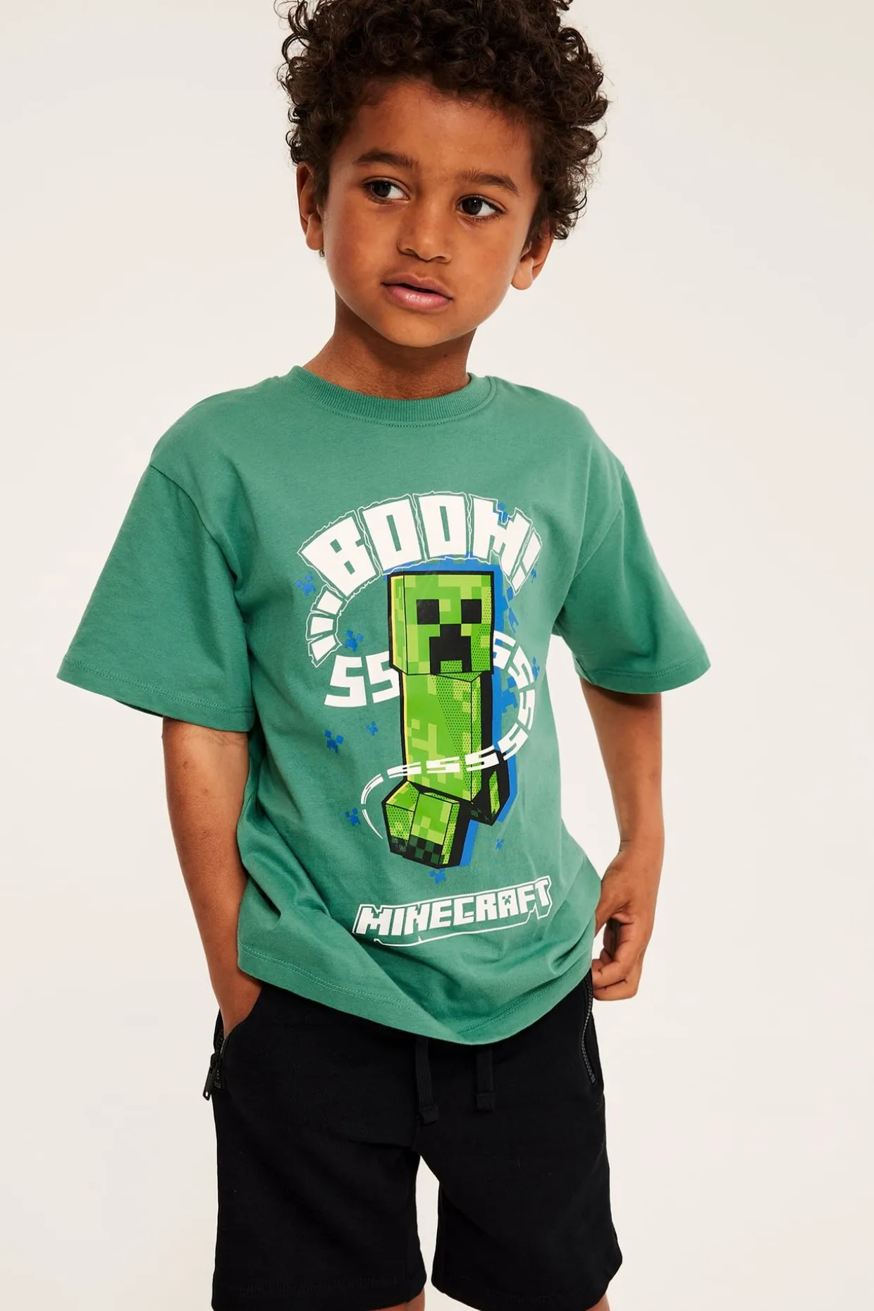 Oversize t-shirt med Minecraft print