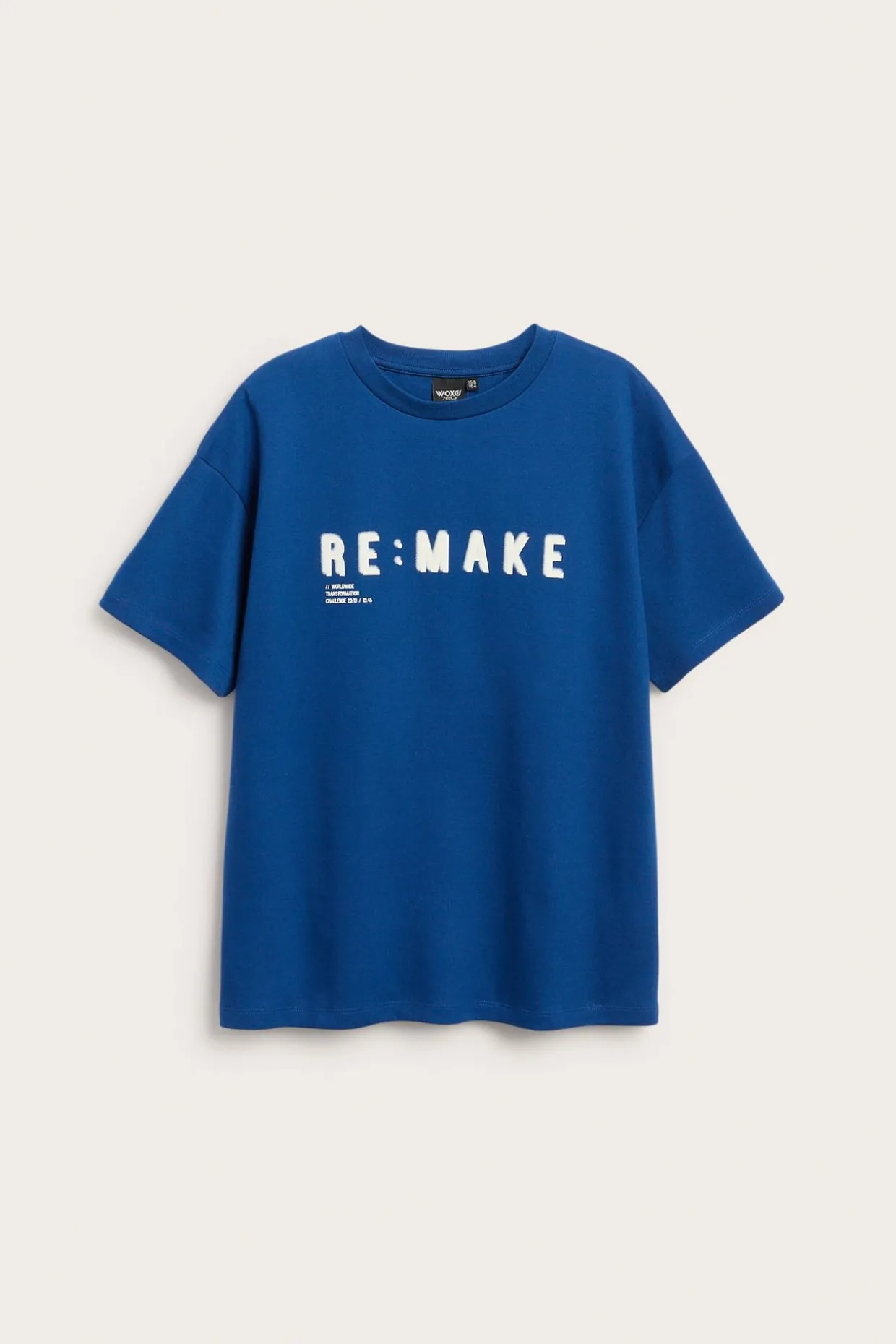Oversize t-shirt med textprint