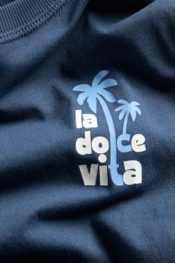 Oversize t-shirt med texttryck