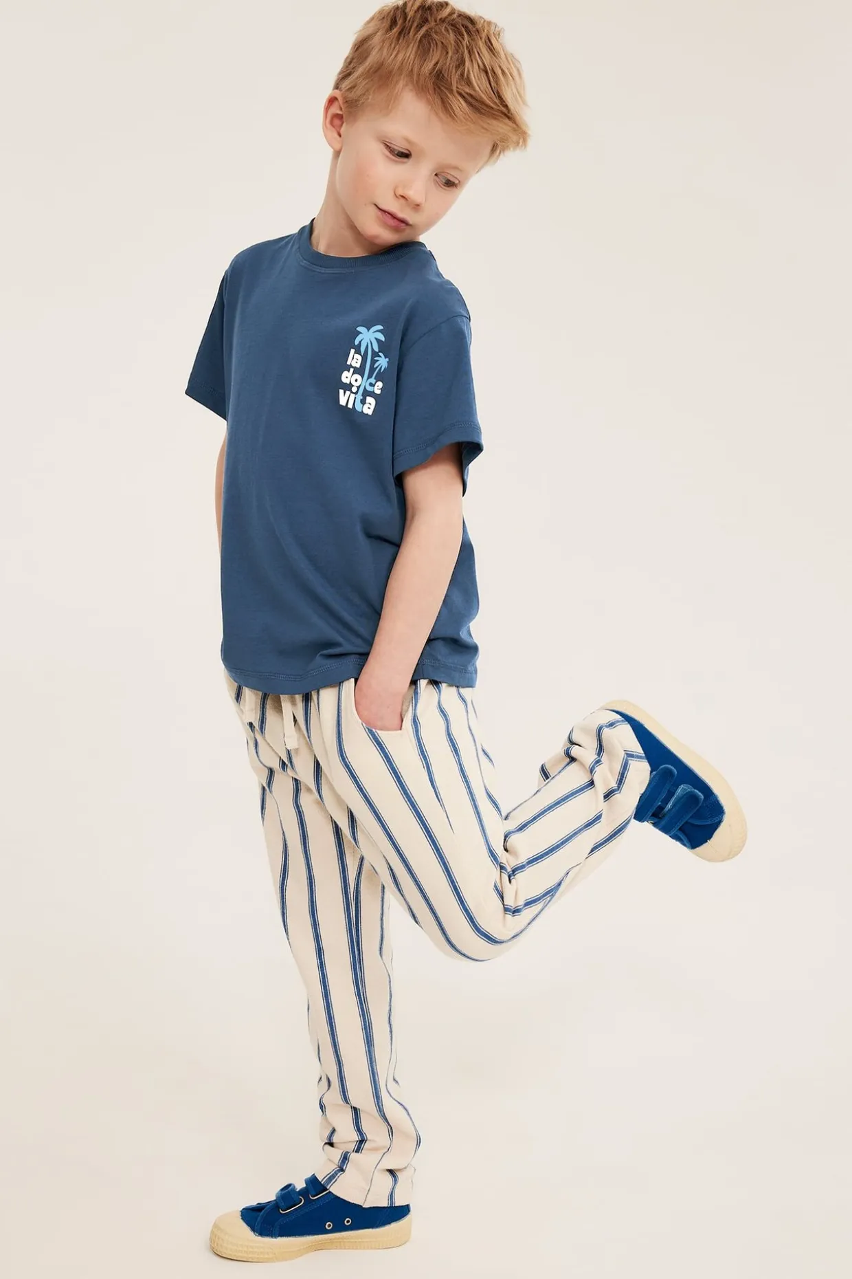 Oversize t-shirt med texttryck