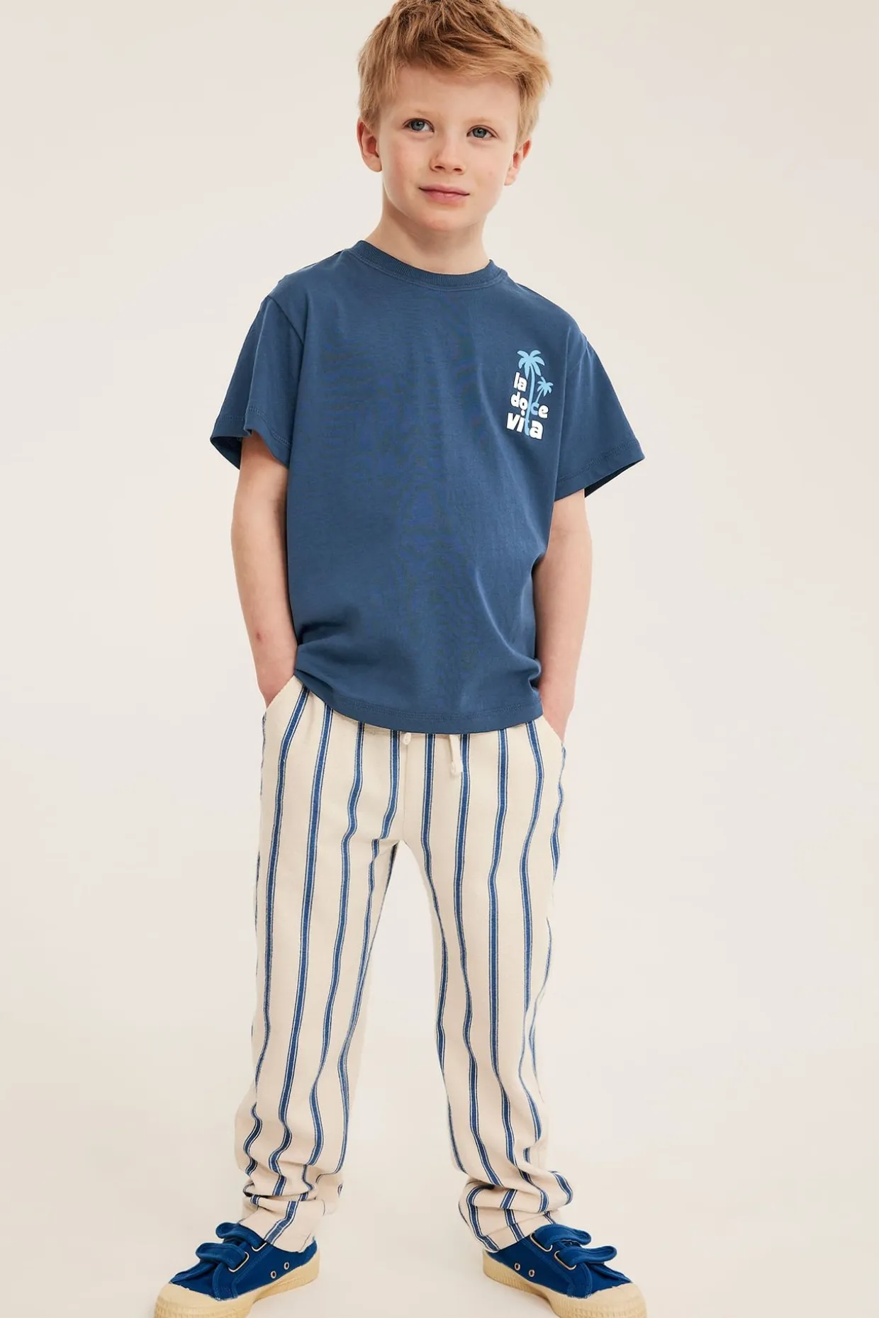 Oversize t-shirt med texttryck