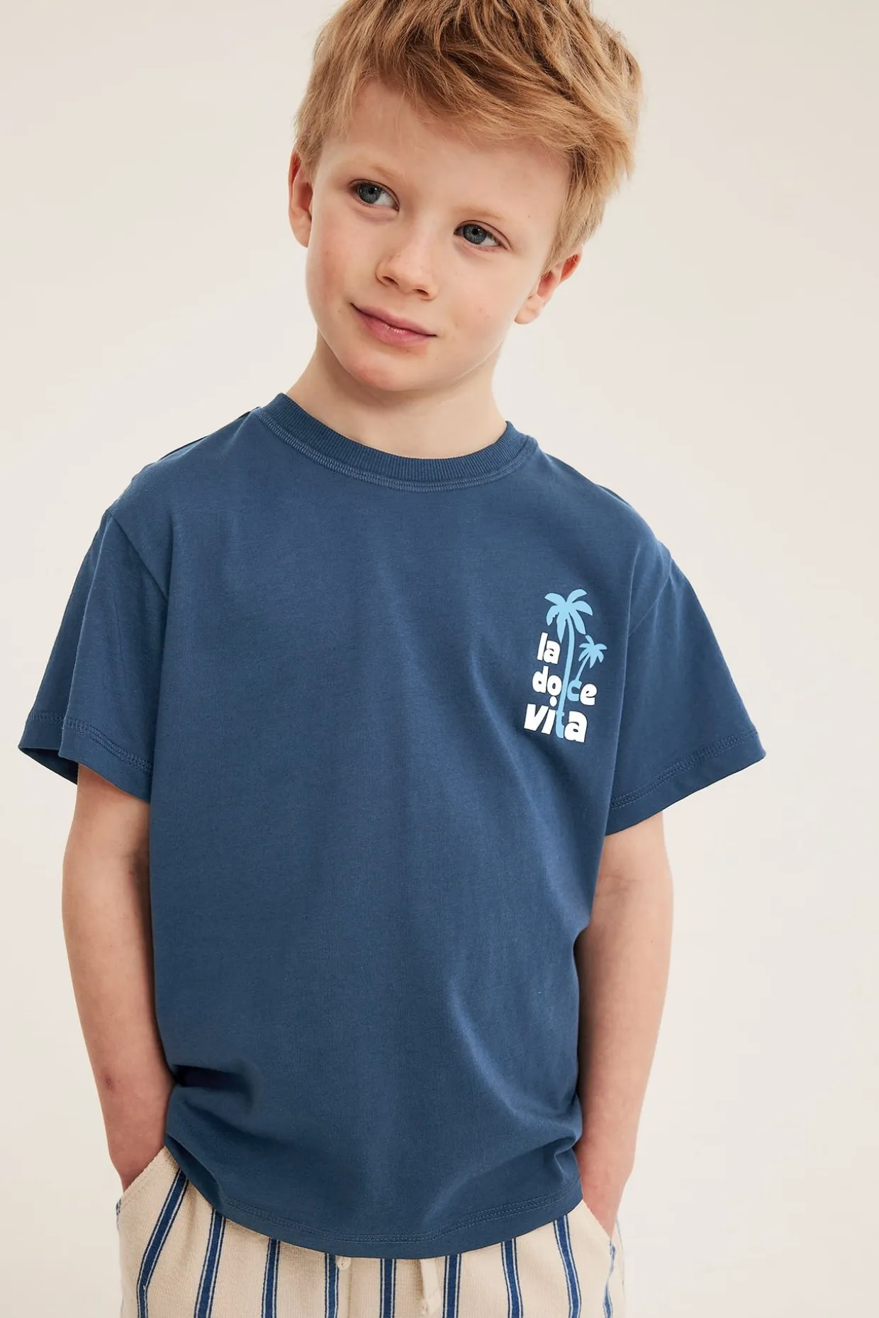 Oversize t-shirt med texttryck