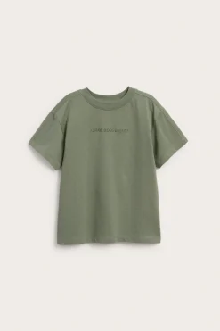 Oversize t-shirt med texttryck