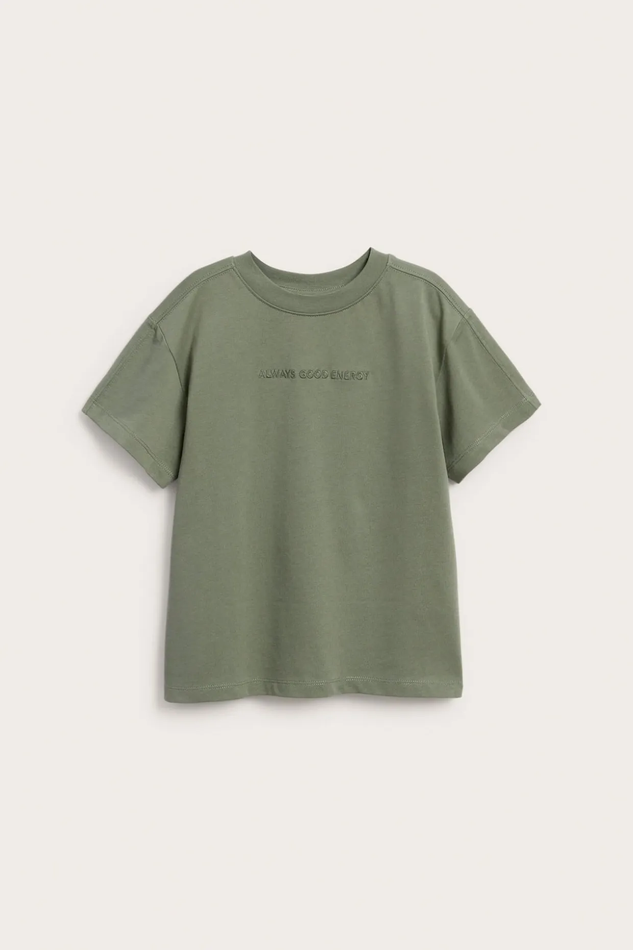 Oversize t-shirt med texttryck