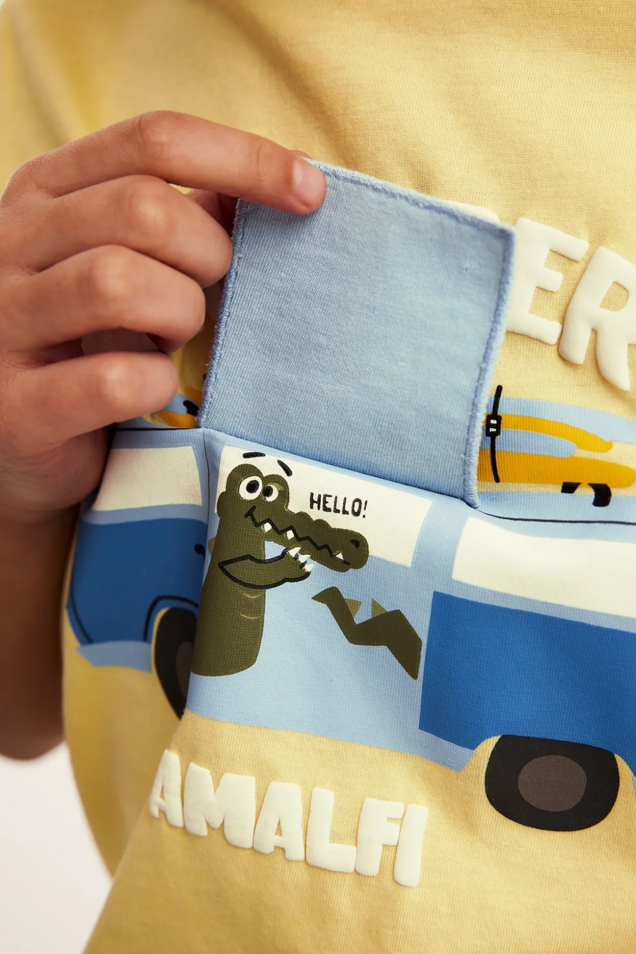 Oversize t-shirt med tryck
