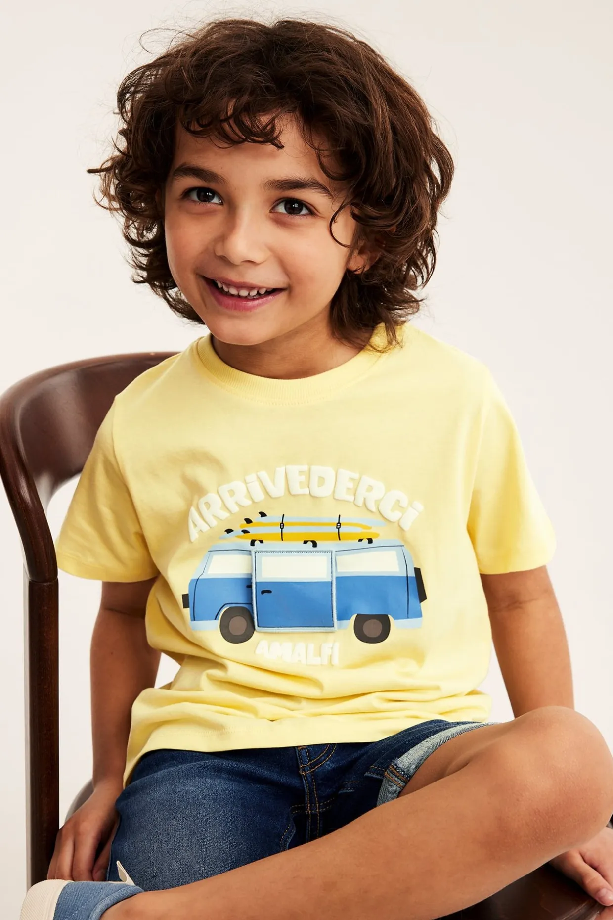 Oversize t-shirt med tryck