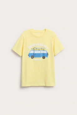 Oversize t-shirt med tryck