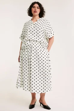 Popover blus med kort ärm