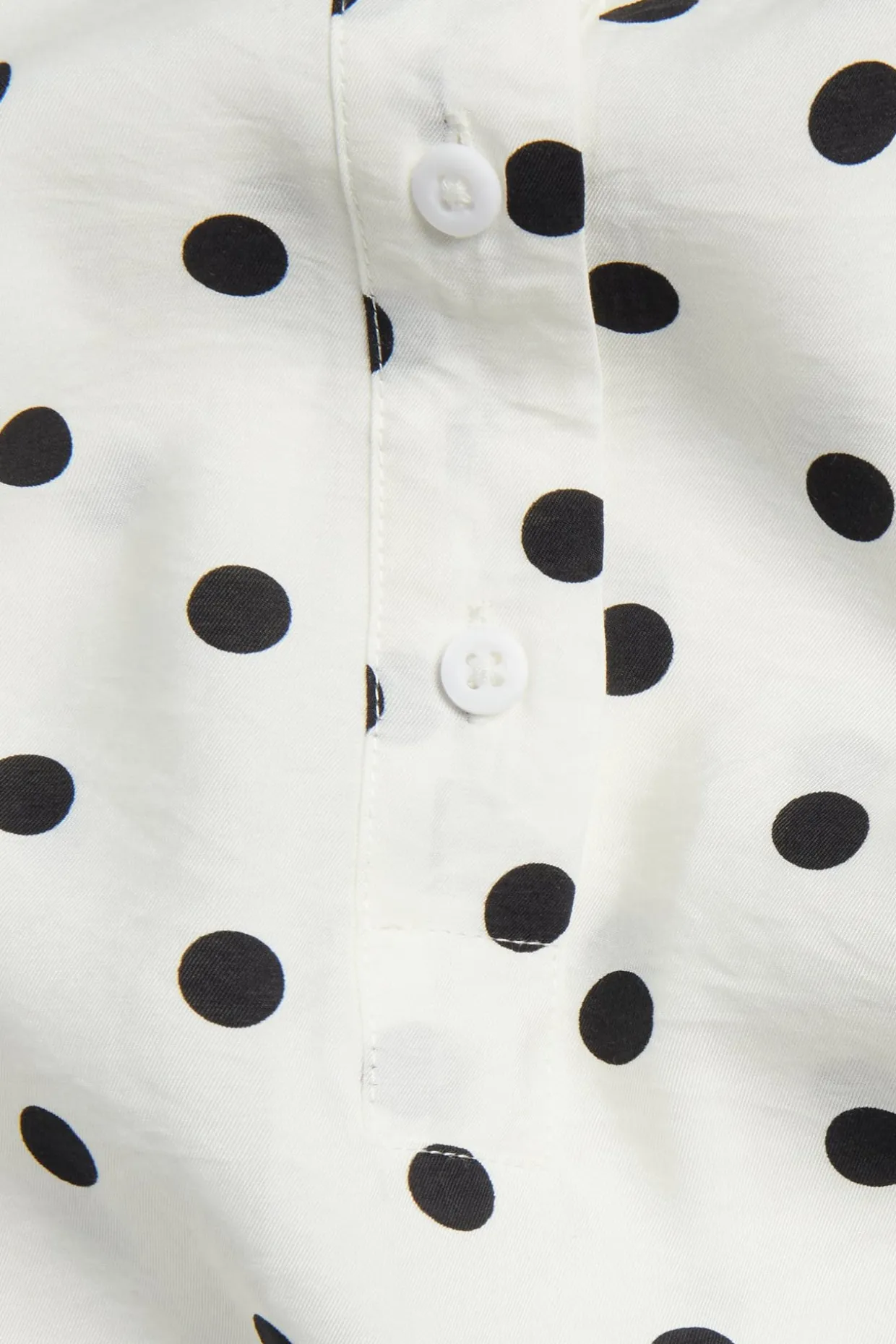 Popover blus med kort ärm