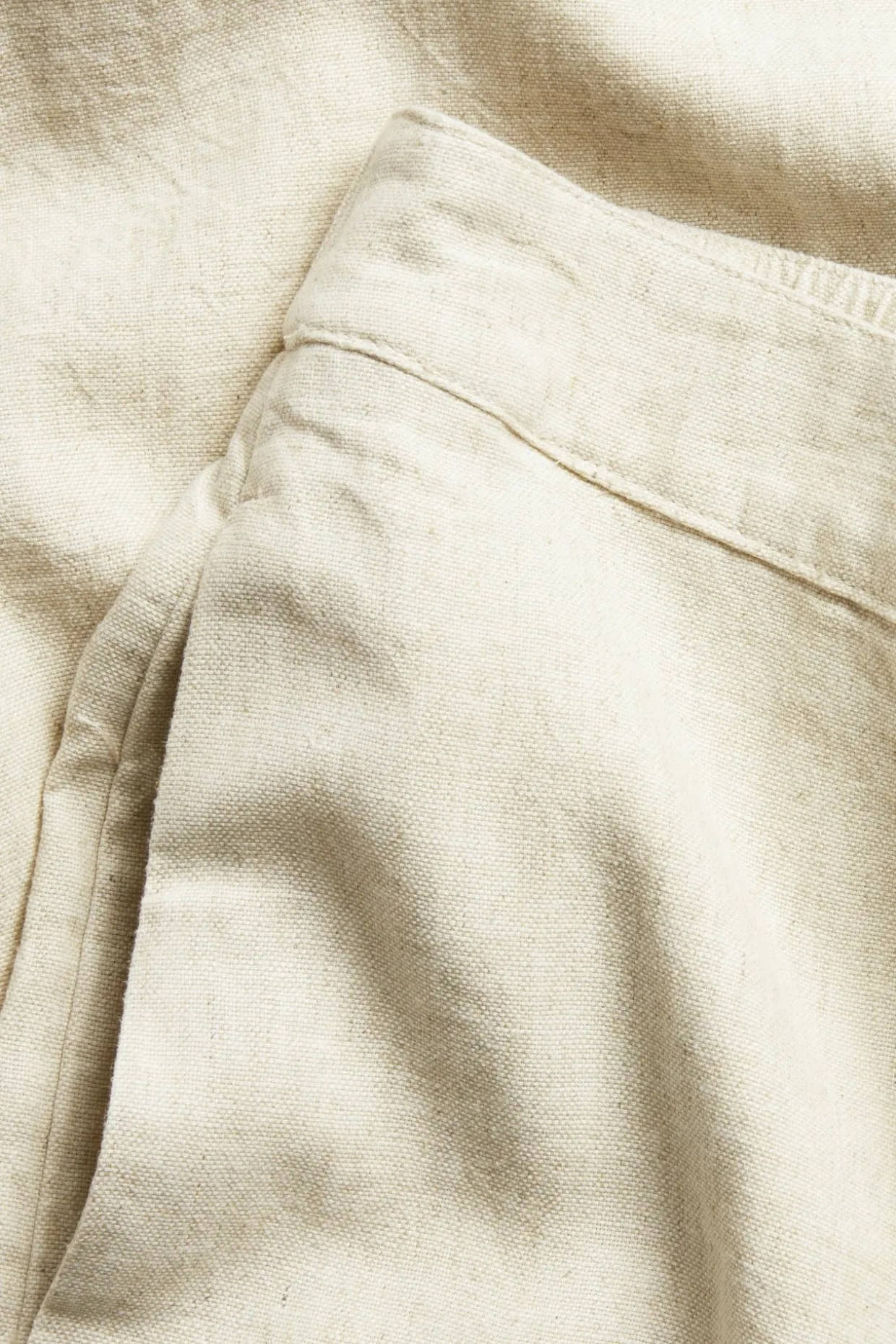 Pull on-byxa i linnemix