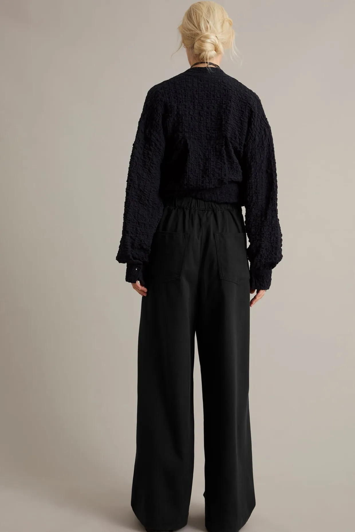 Pull-on byxor wide fit