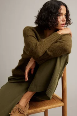 Pull-on byxor wide fit