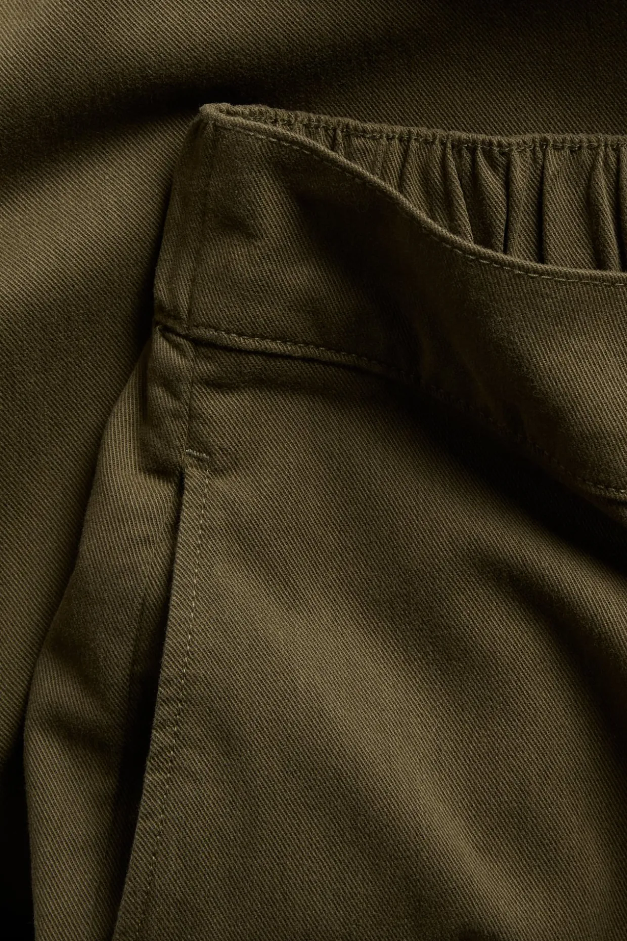 Pull-on byxor wide fit