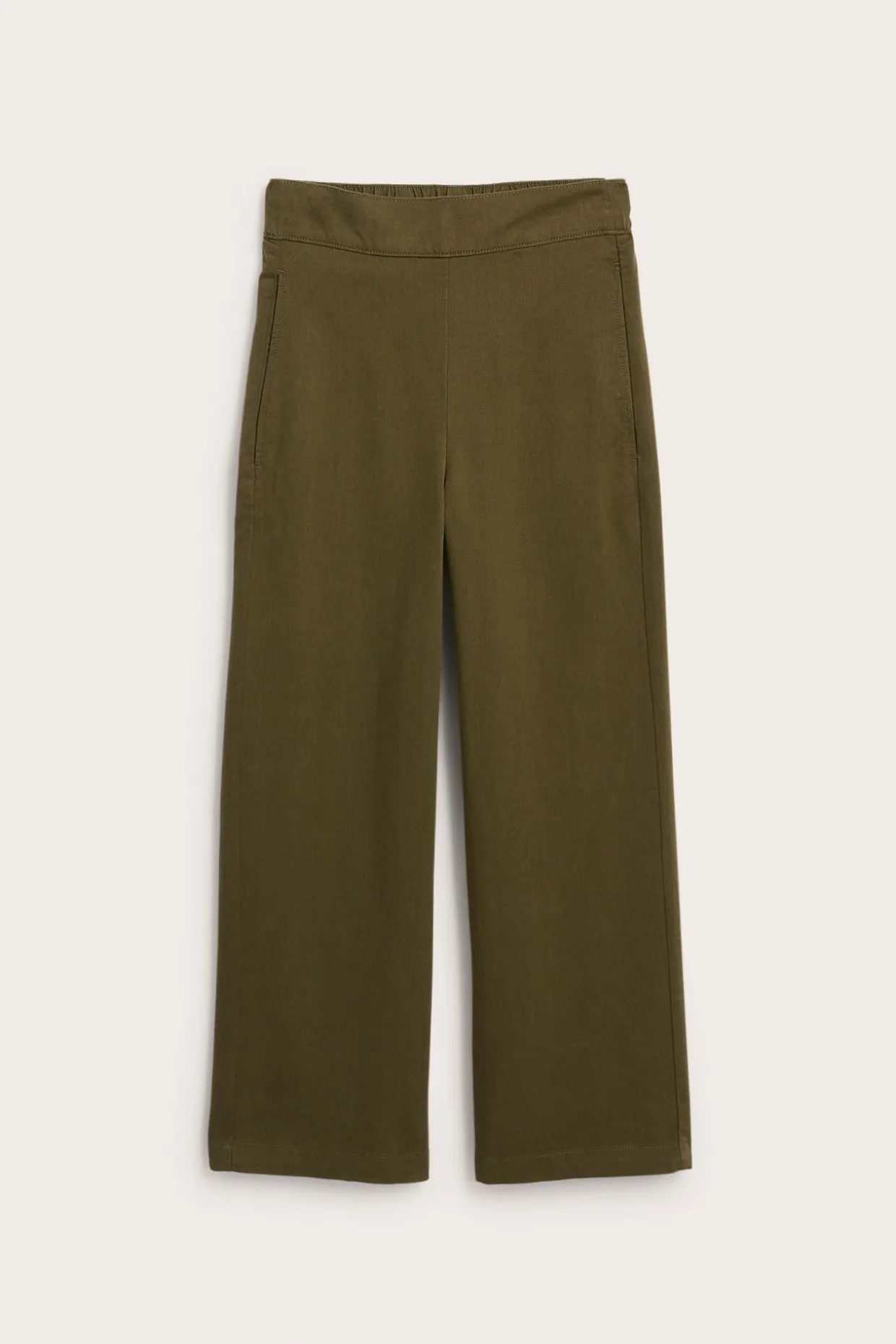 Pull-on byxor wide fit