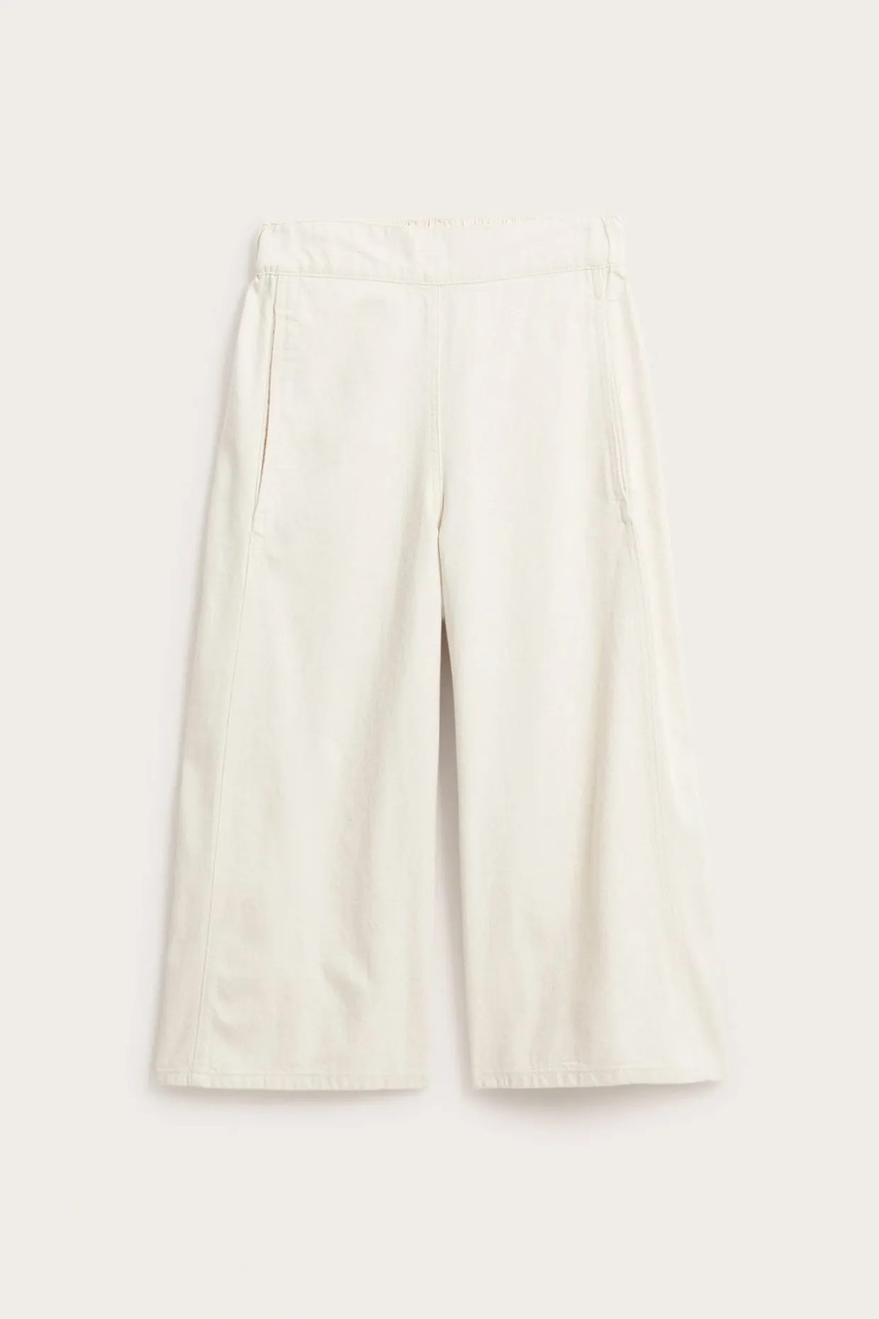 Pull-on jeans i culottemodell