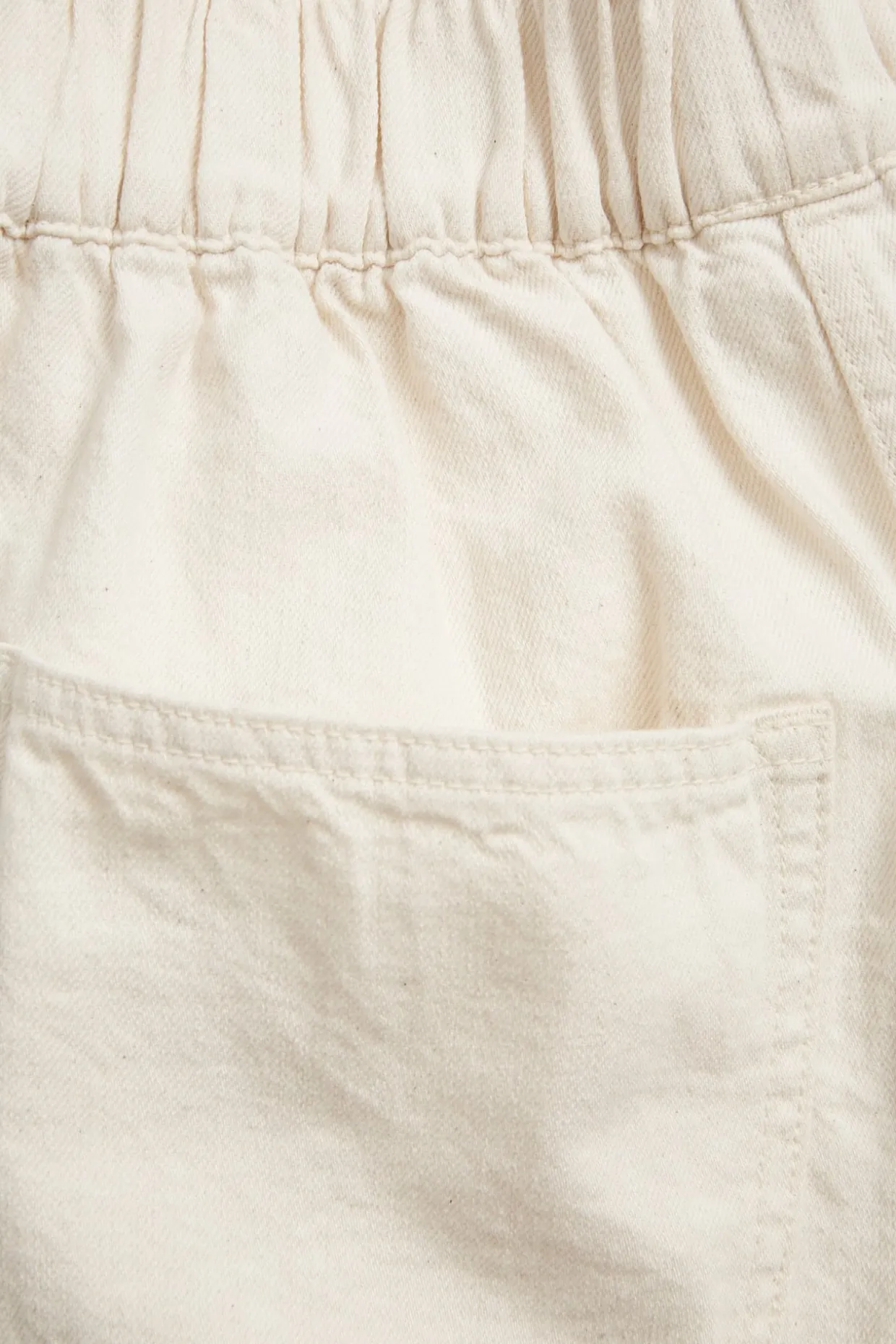 Pull-on jeans i culottemodell
