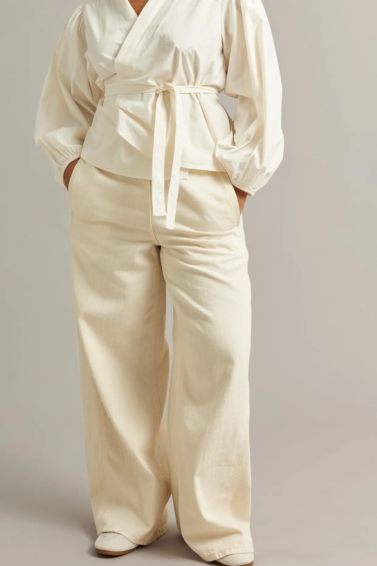 Pull-on jeans wide fit