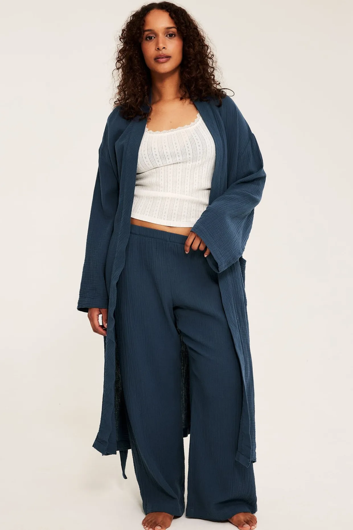 Pyjamasbyxor i muslin