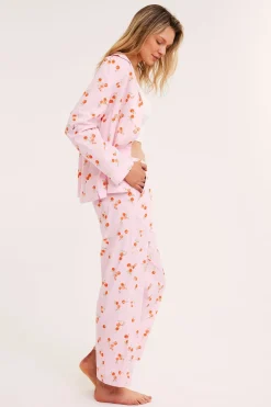 Pyjamasbyxor i vävd bomull