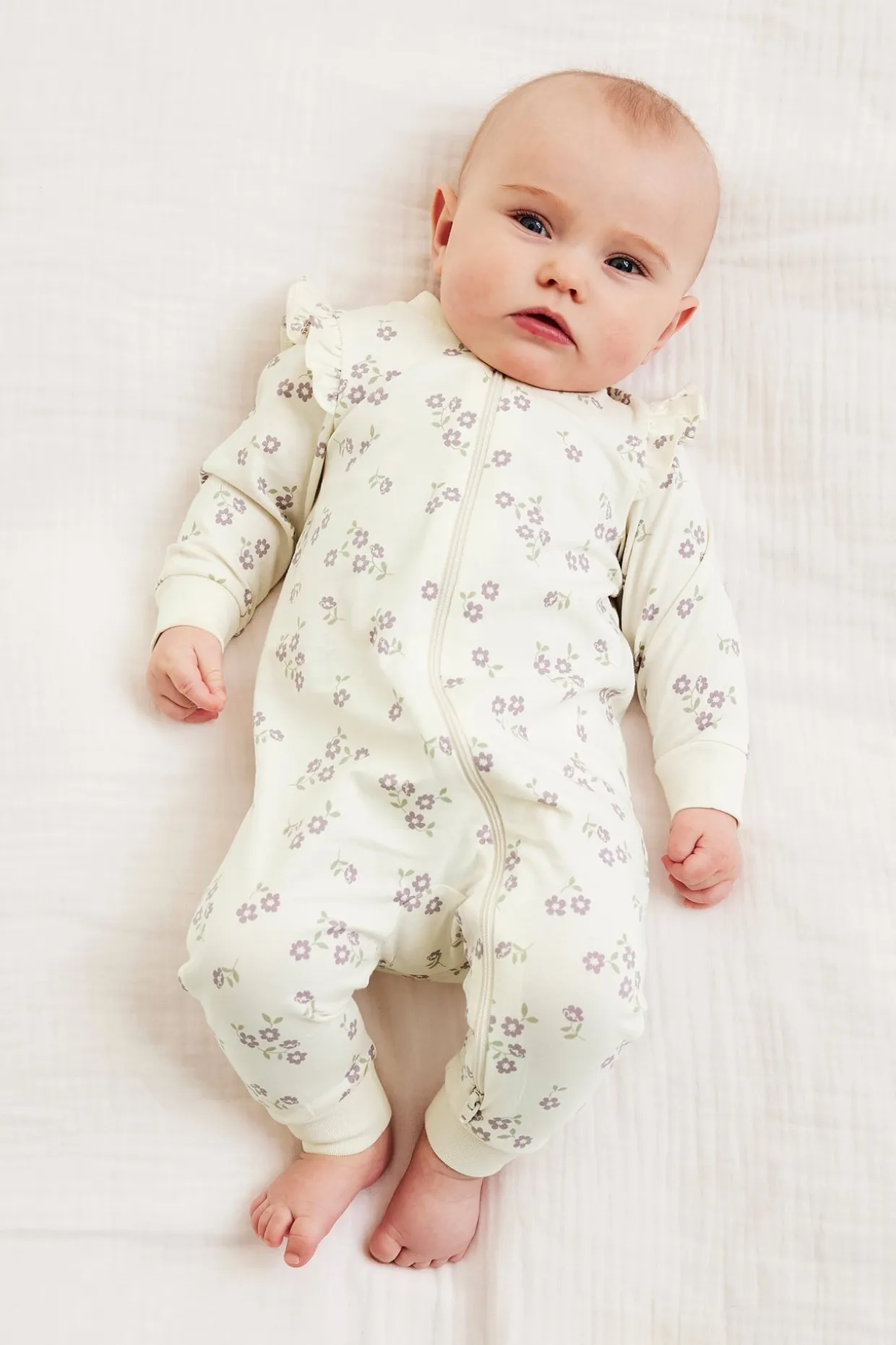 Pyjamas i 2-pack med volanger