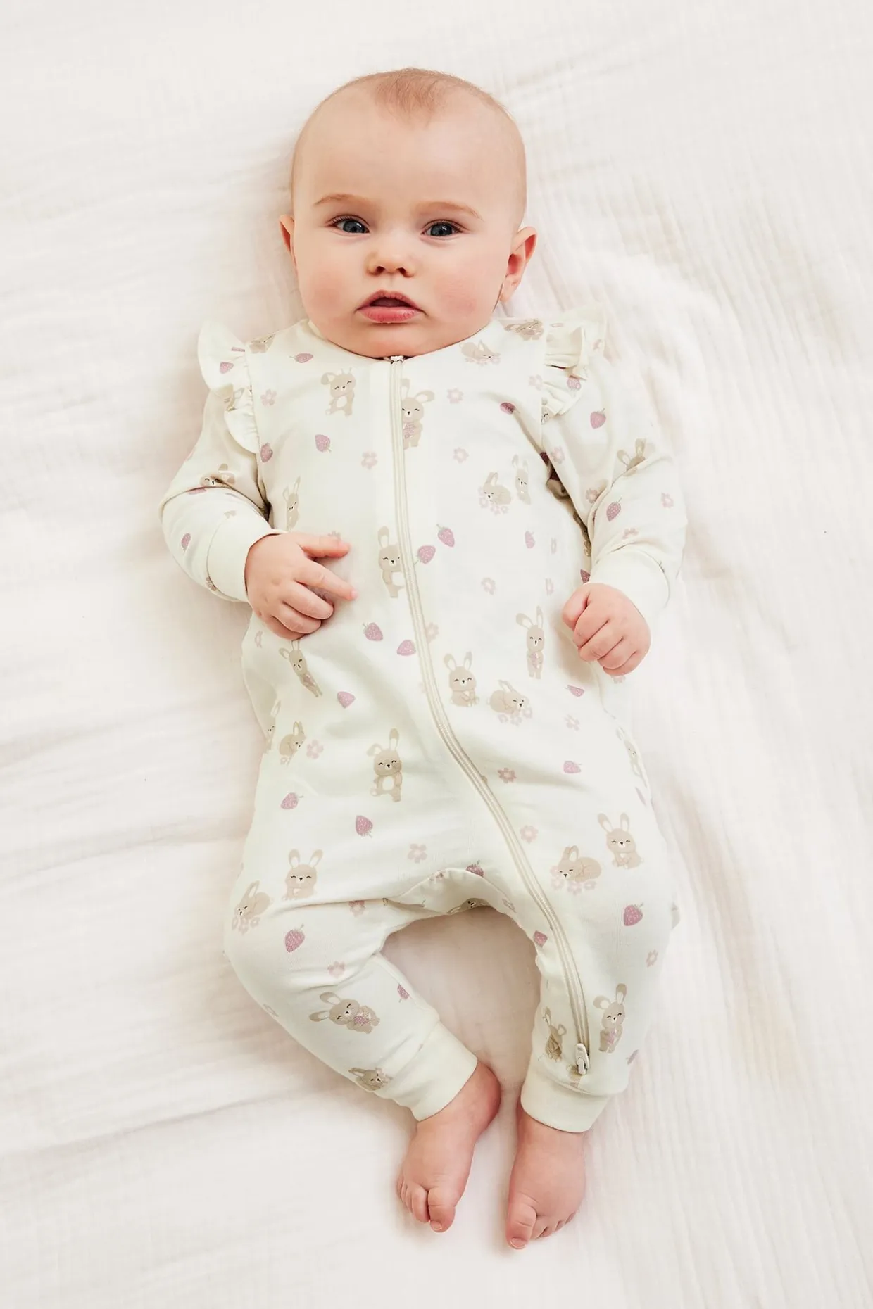 Pyjamas i 2-pack med volanger