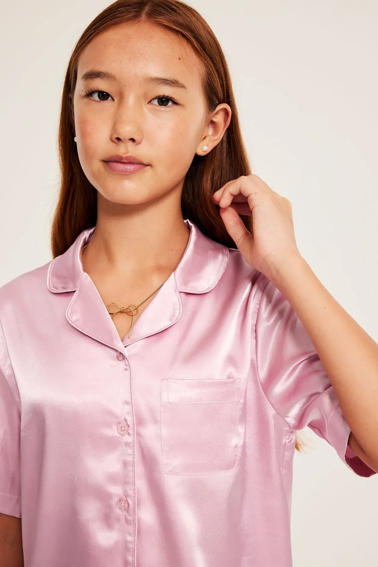 Pyjamas i satin