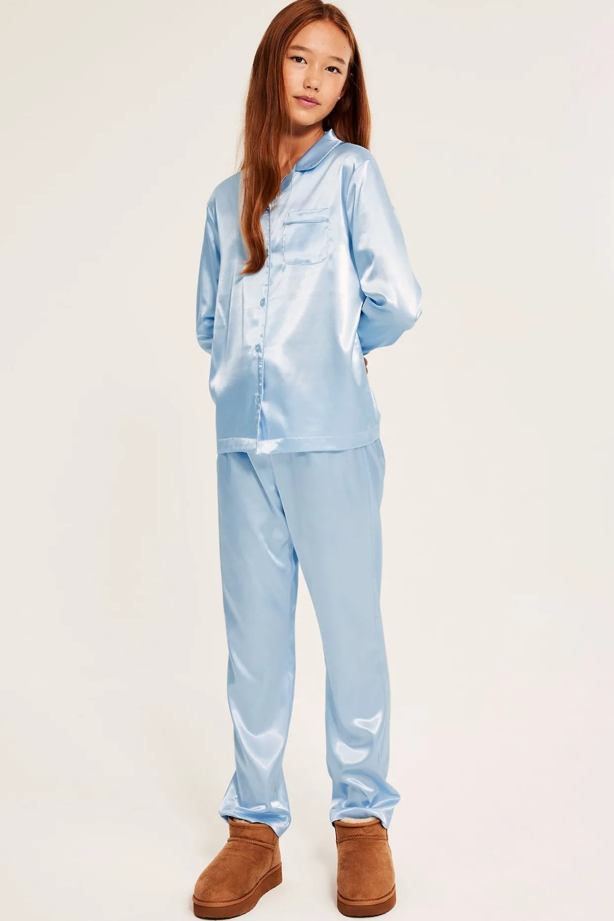 Pyjamas i satin