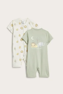 Pyjamas med djurmotiv i 2-pack