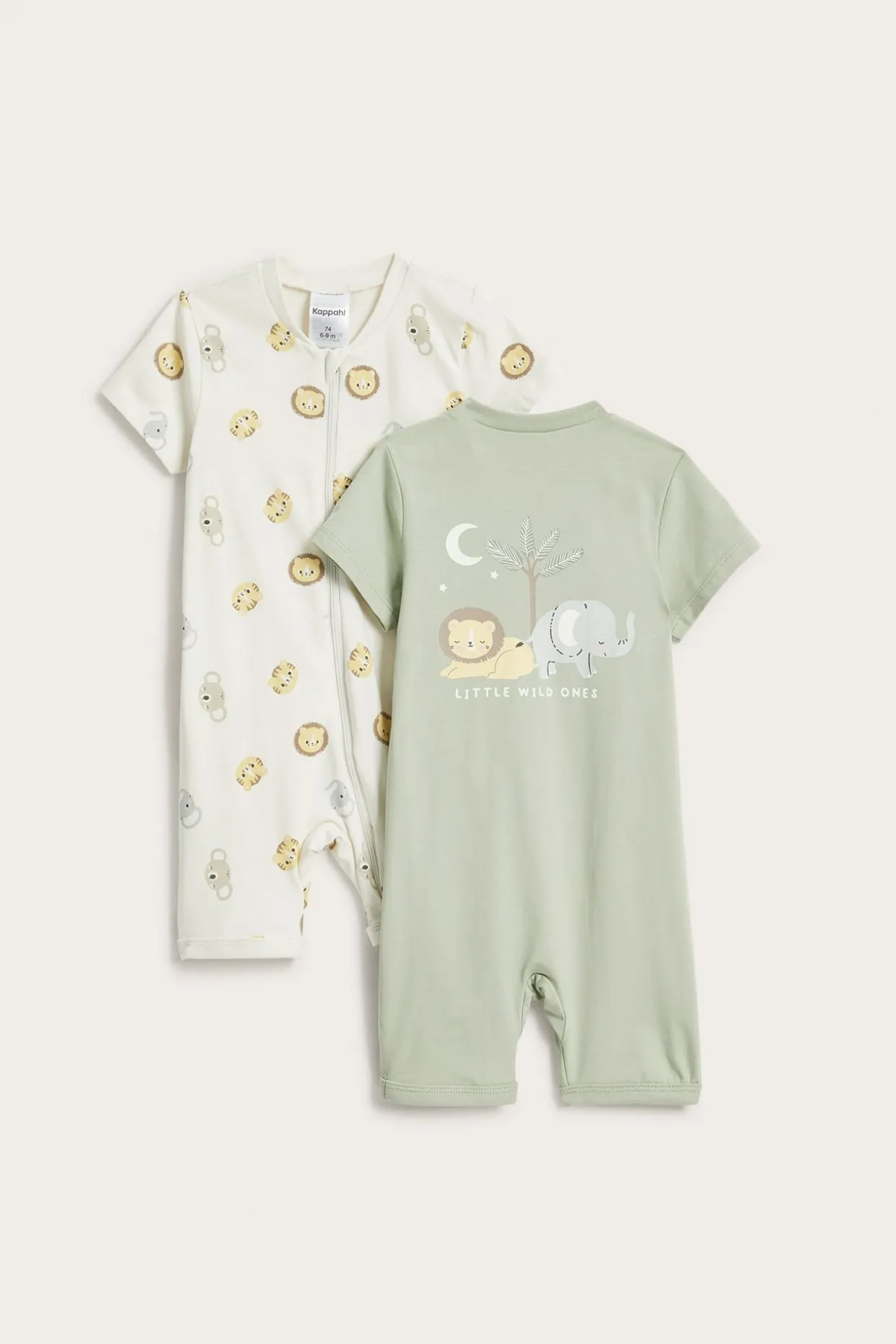 Pyjamas med djurmotiv i 2-pack