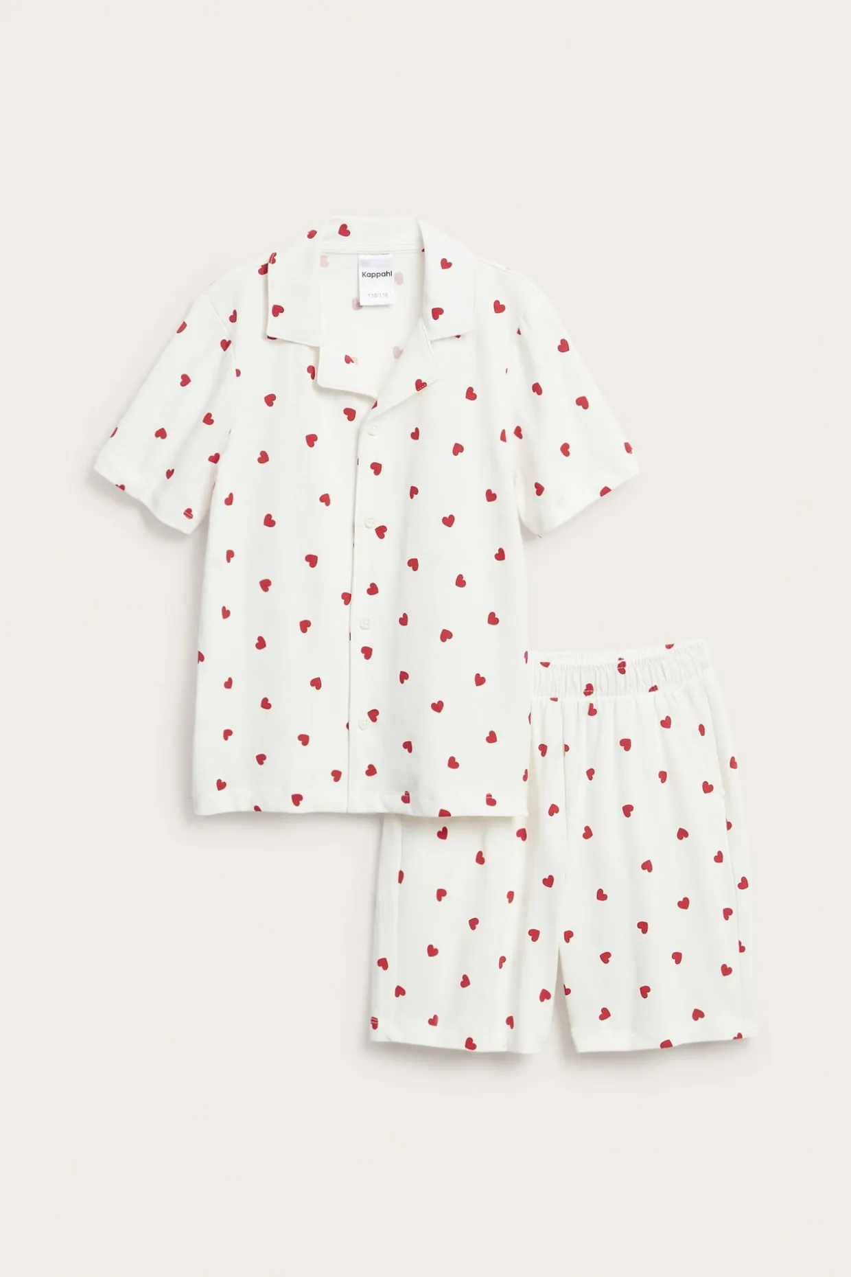Pyjamas med hjärtan barn