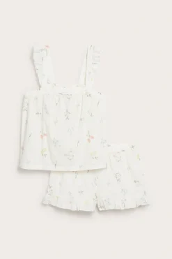 Pyjamasset med volangdetaljer