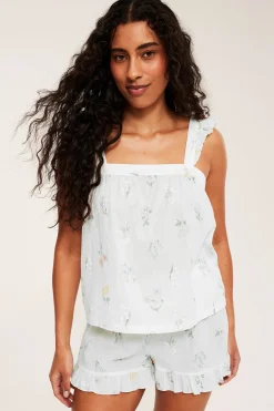 Pyjamasset med volangdetaljer