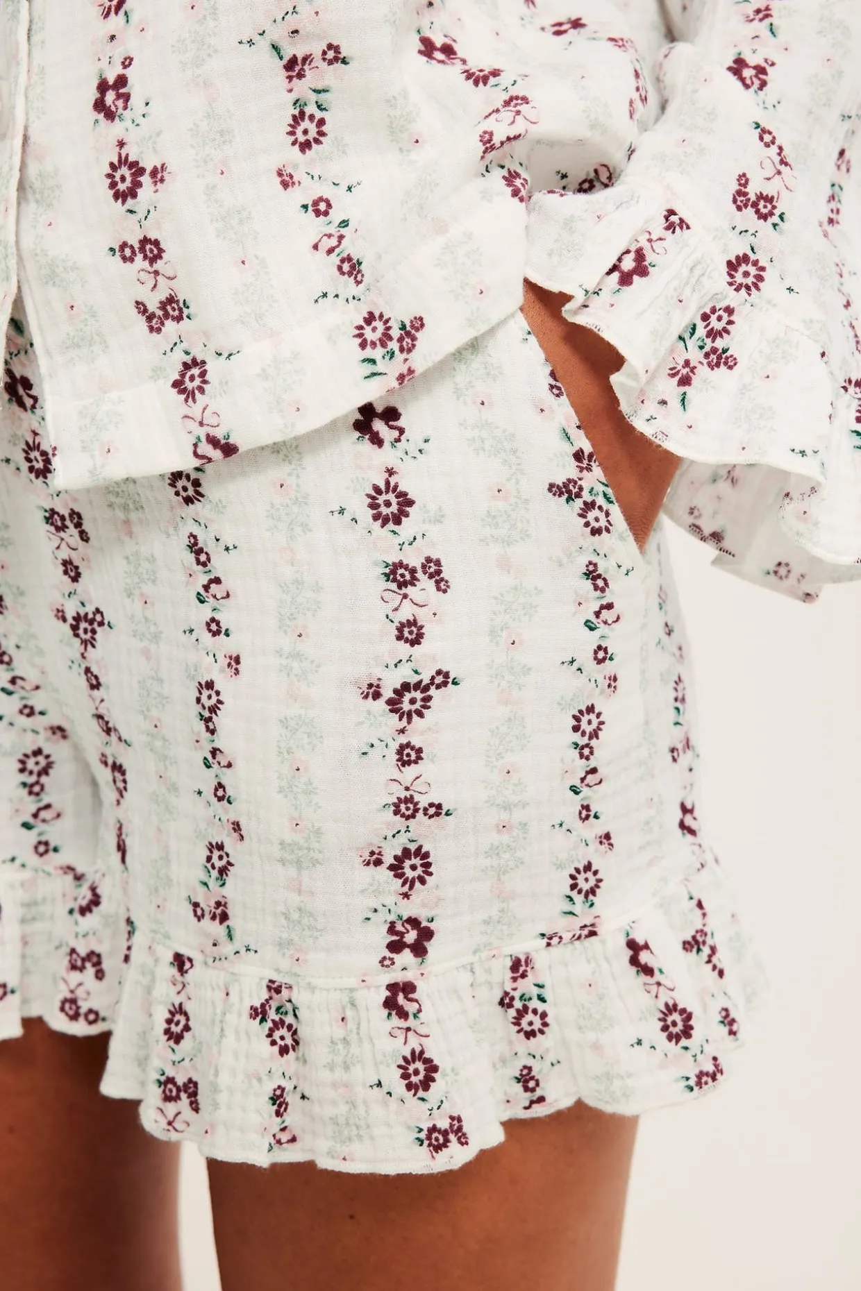 Pyjamasshorts i muslin