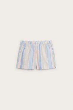 Pyjamasshorts i vävd bomull
