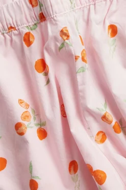 Pyjamasshorts i vävd bomull