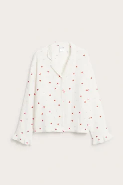 Pyjamasskjorta i muslin