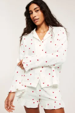Pyjamasskjorta i muslin