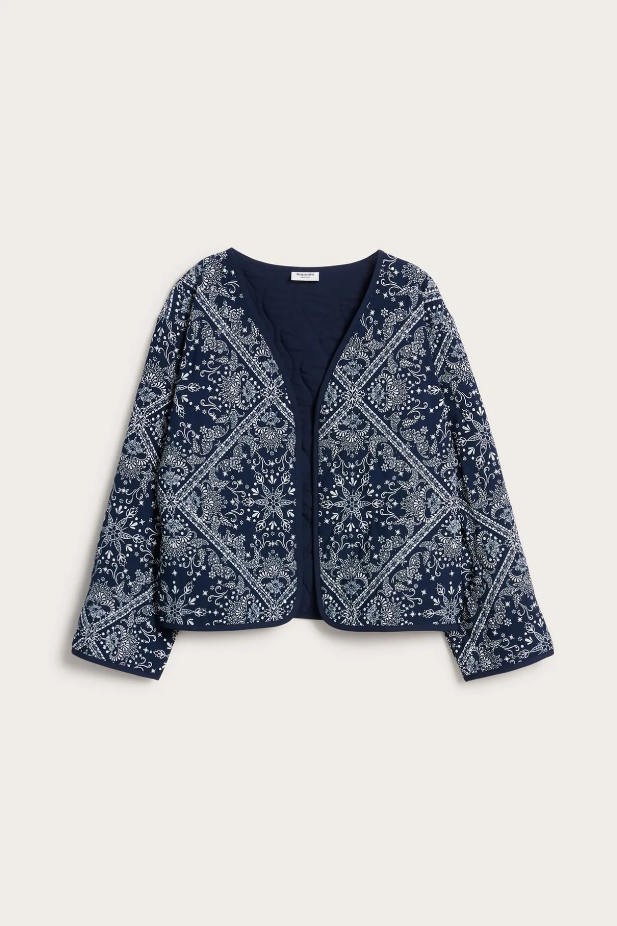 Quiltad mönstrad jacka