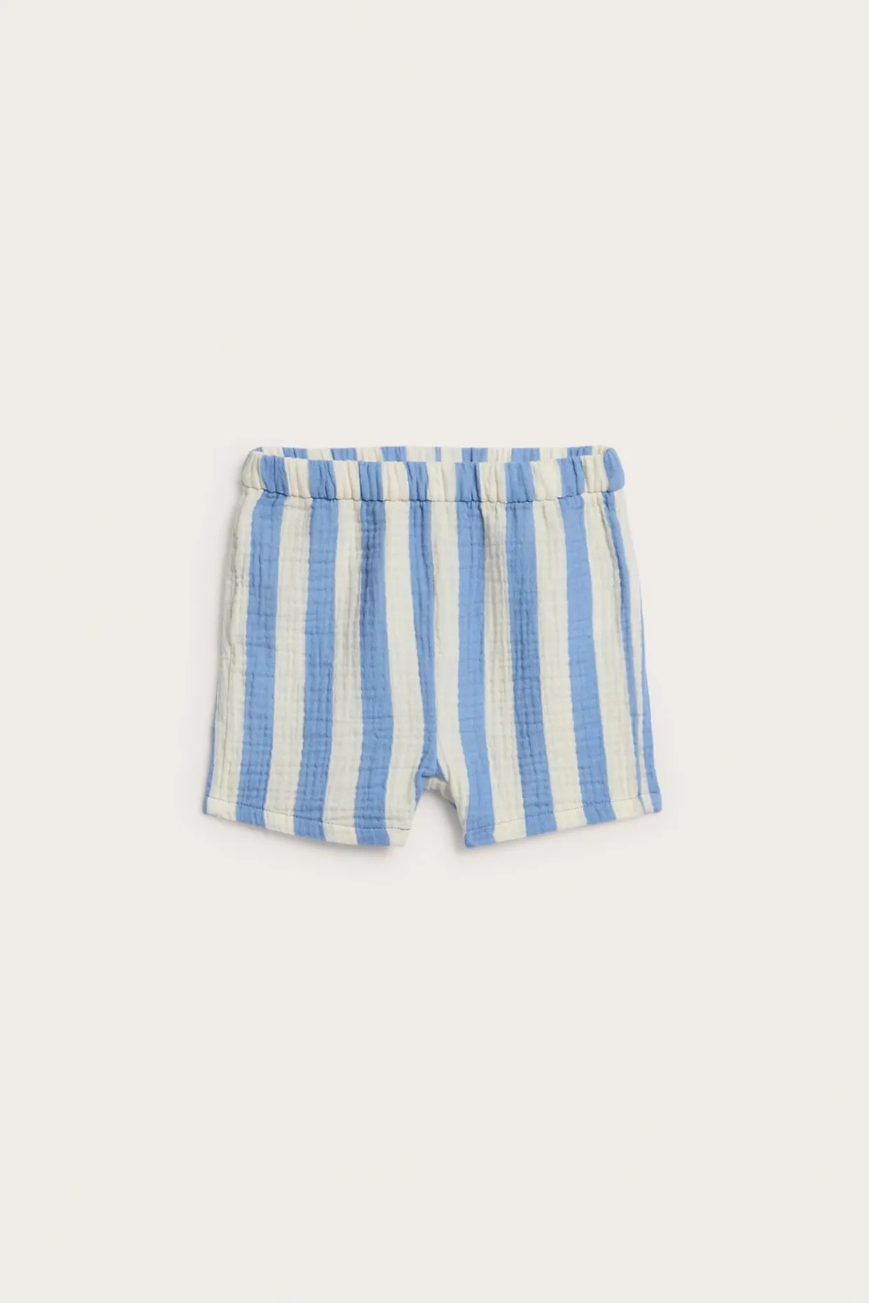 Randiga shorts i muslin
