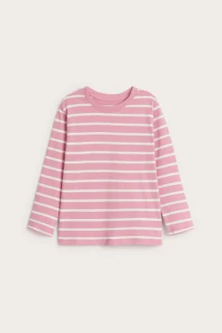 Randig långärmad t-shirt