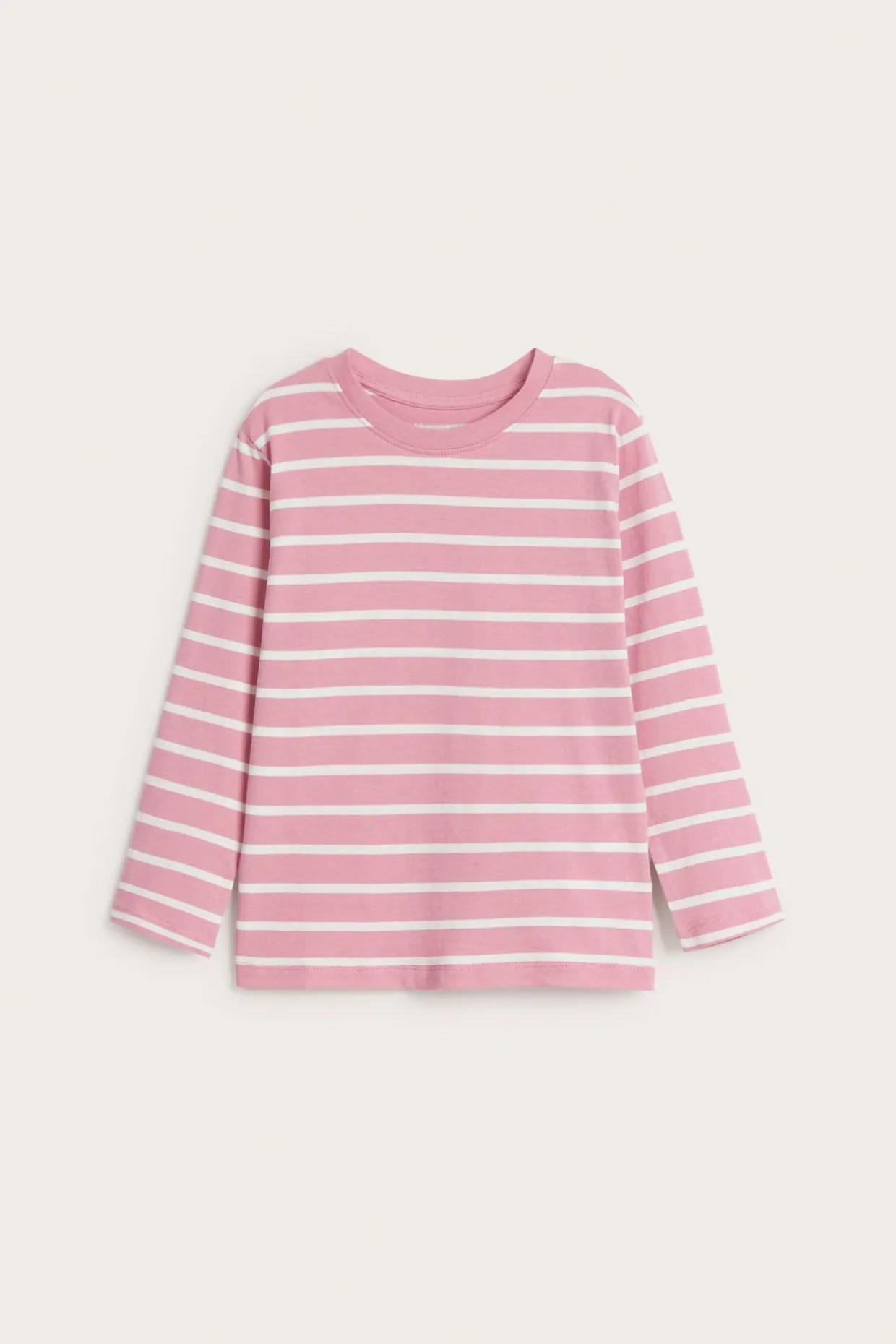 Randig långärmad t-shirt