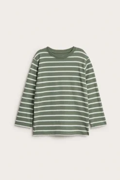 Randig långärmad t-shirt