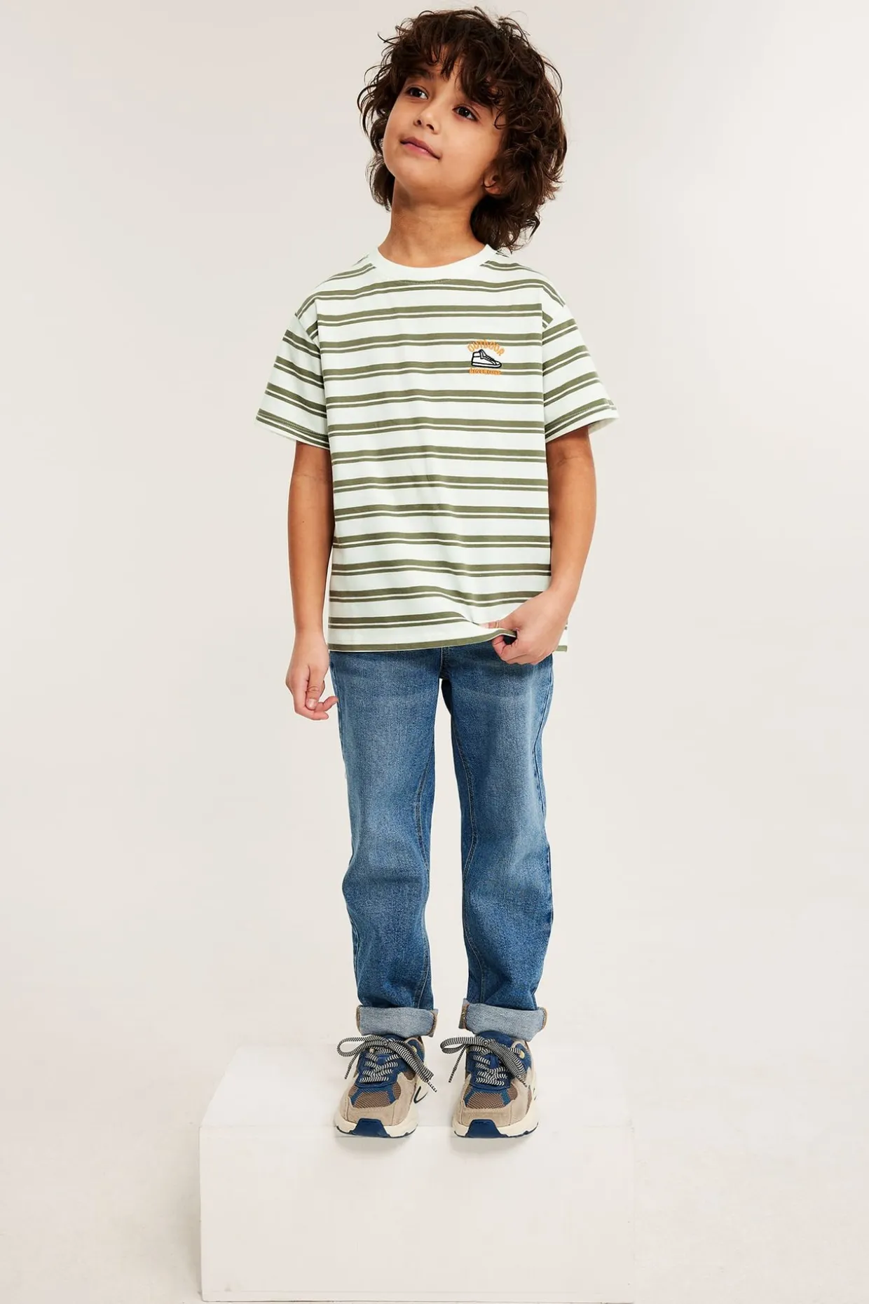 Randig oversized t-shirt