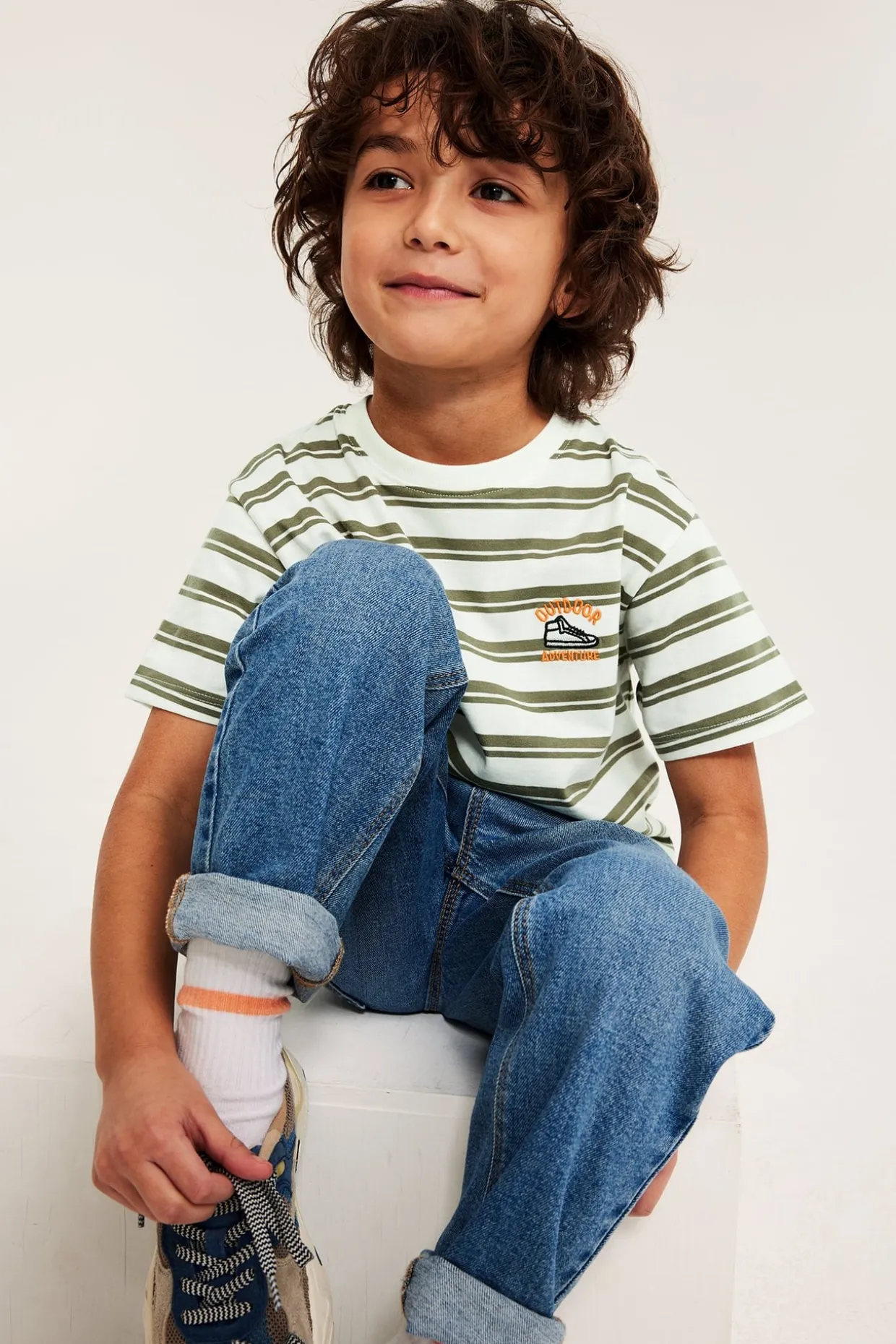 Randig oversized t-shirt