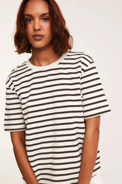 Randig oversized t-shirt