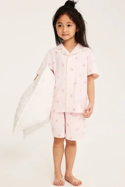 Randig pyjamas i bomull