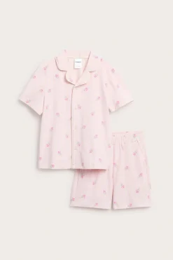 Randig pyjamas i bomull