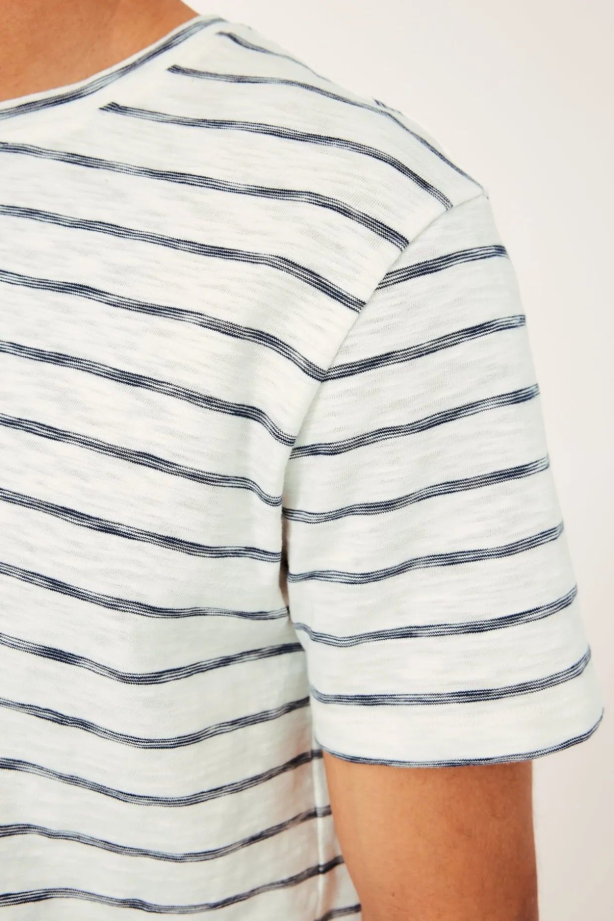 Randig t-shirt i bomull