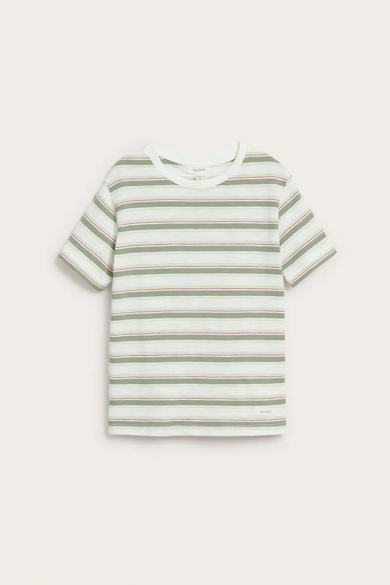 Randig t-shirt i slubtrikå