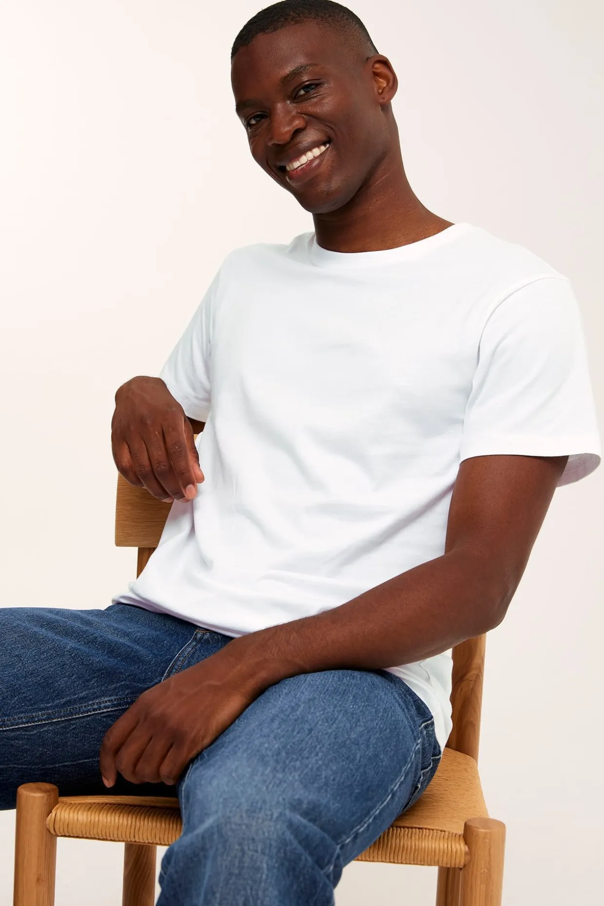 Regular t-shirt i bomull